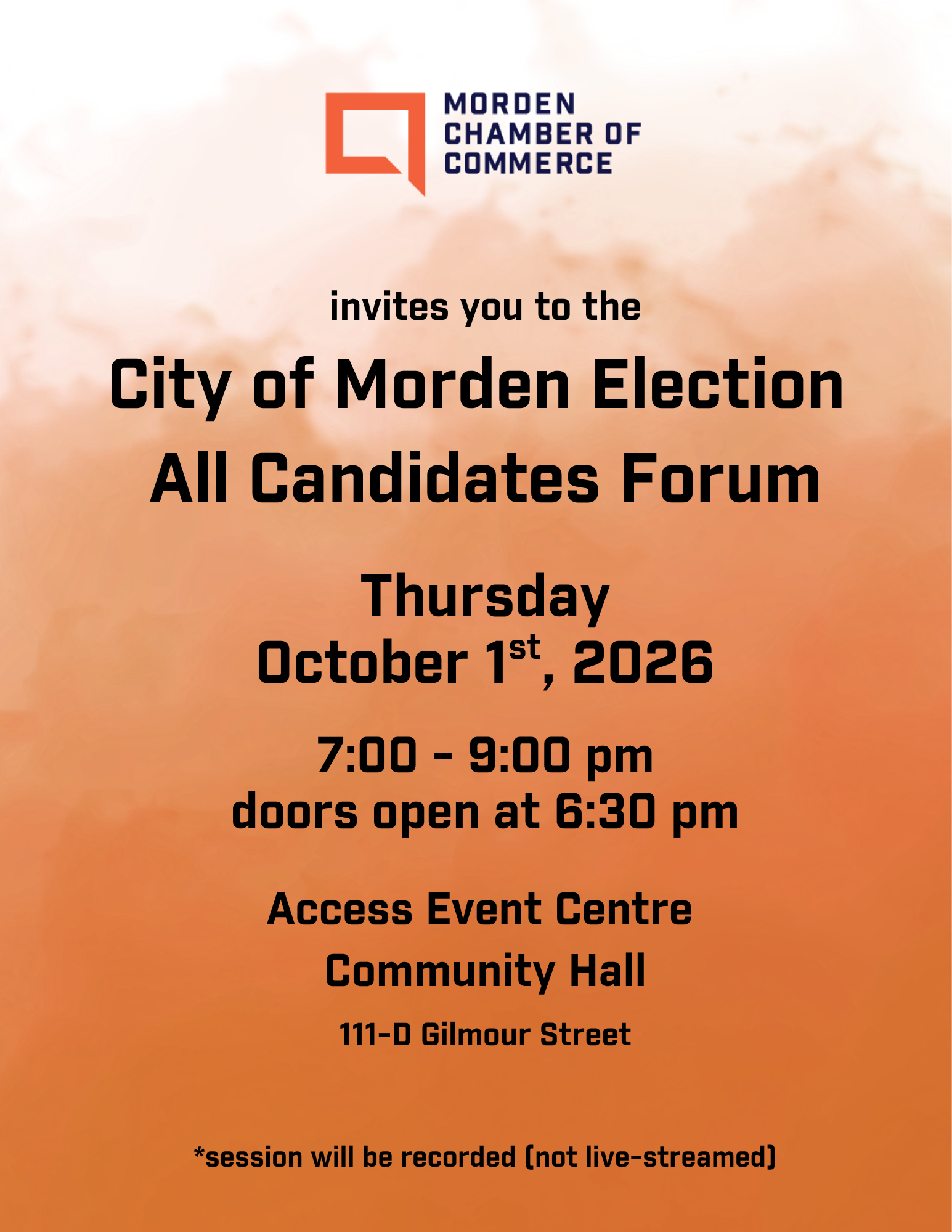 City of Morden By Election All Candidates Forum (2) Golf Tournament 2023