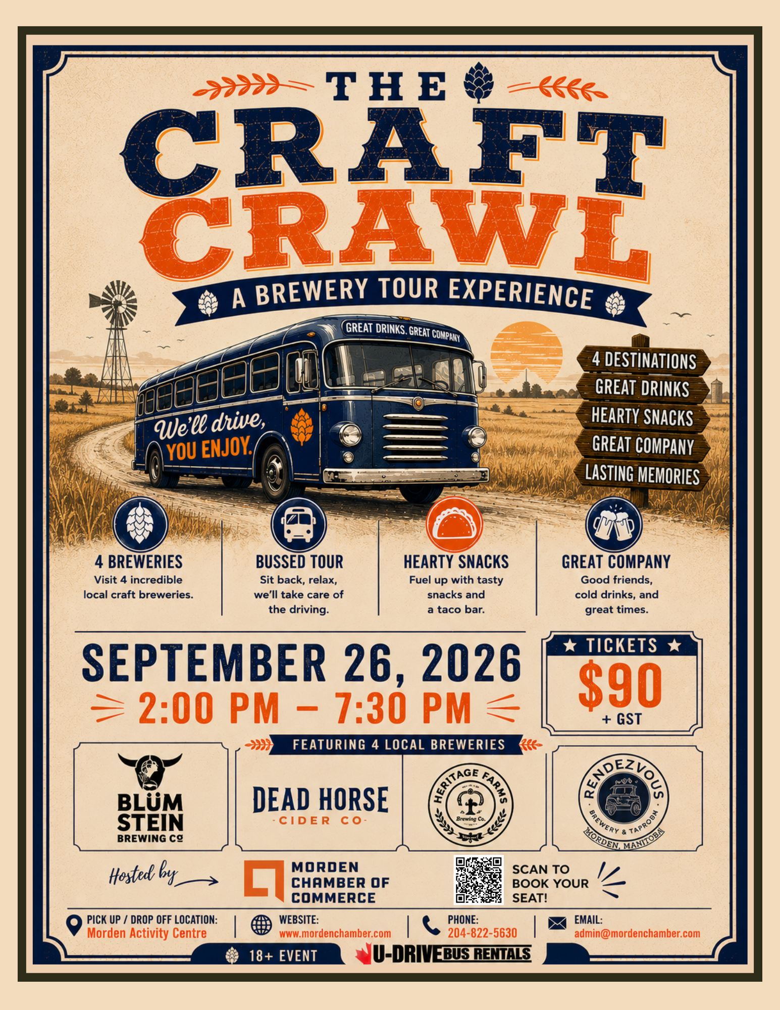 Craft Crawl Poster (3) Golf Tournament 2023